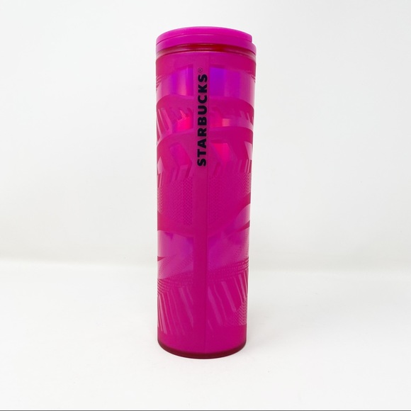 STARBUCKS LIMITED EDITION Pink Etched Ribbon Swirl Tumbler - Picture 3 of 9